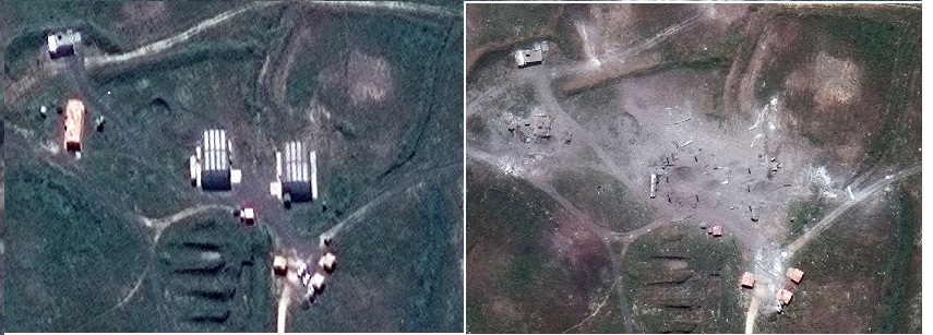 Mỹ tung ảnh vệ tinh chứng minh huỷ diệt nặng nề mục tiêu Syria ảnh 4